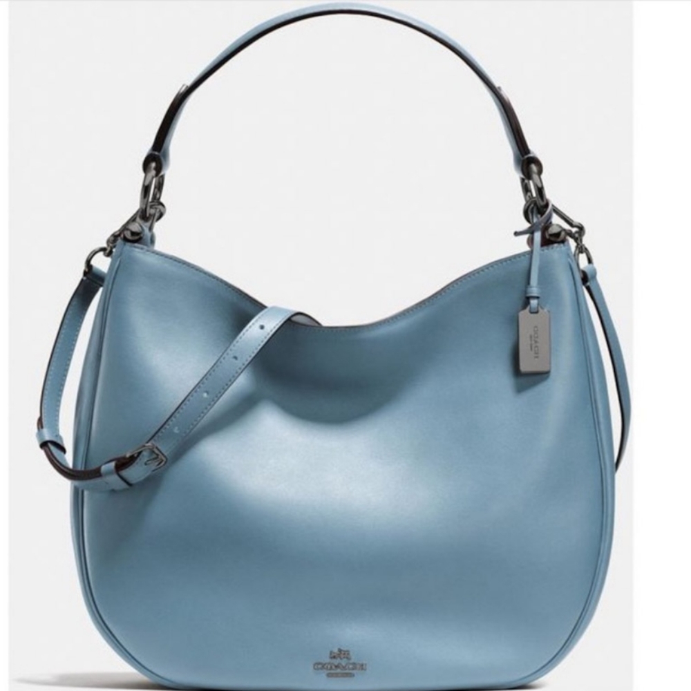 Coach Nomad Crossbody Hobo Bag Cornflower Blue 36026